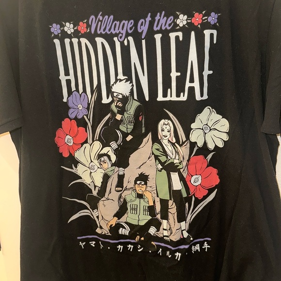 EUC Girls Naruto Kakashi Graphic Screen Tee Short Sleeve T- Shirt - Picture 1 of 8